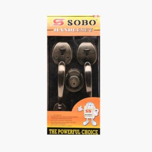 SOBO Entrance Handle Door Lock Set (Antique Brass)