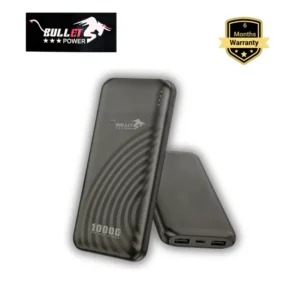 Bullet Power PB-10 10000mAh Power Bank with 3-Port Fast Charging