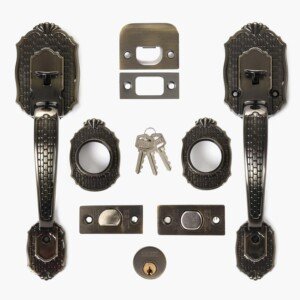 EZ-set High Security IтАЭ Throw Deadbolt Entrance Handle Set BP-400-PE-US5