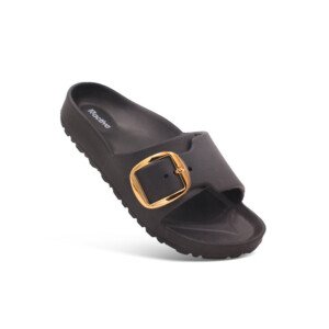 Women’s Solid Buckle EVA Slide | Open-Toe Lightweight Comfort