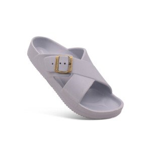 MenтАЩs Cross-Strap Slides with Adjustable Buckle | Ergonomic EVA Sole