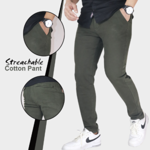 Men's Stretchable Cotton Pant - Formal Cotton Pant - Waist 31