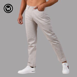 Wraon Light Grey Regular Fit Solid Premium Cotton Jeans Pant For Men - Fashion | Pants For Men | Men's Wear | Jeans Pants | - Jeans Pant - Waist 30