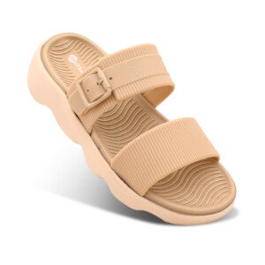 Doctor Sole Women Slides – EVA Cushioned Dual Strap Comfort Sandals