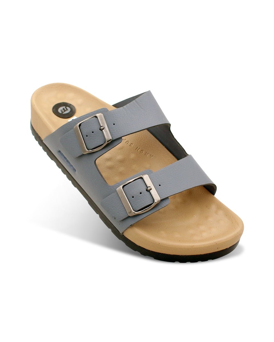 JUPITER Men’s Dual Buckle Slides – Comfortable Casual Slippers for Daily Wear