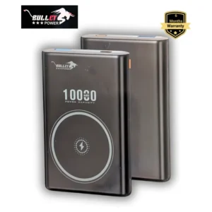 Bullet Power Bank PB-50 10000mAh Magnetic Wireless Fast Charging 22.5W Portable Charger with LED Display - Black