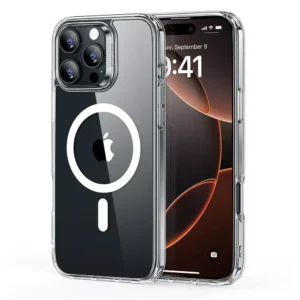 ESR iPhone 16 Series Classic Hybrid Case (HaloLock) - Clear/Black