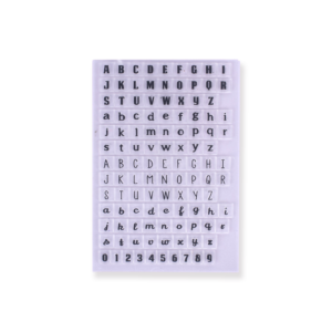 English Letters Clear Stamp