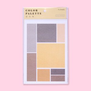 Rectangle Square Circle Stickers - Set of 4 - Yellow