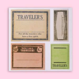 Vintage Stamps Decorative Stickers - Label