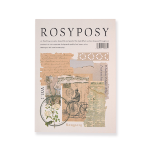 Rosy Posy Scrapbooking Paper Pad - Beige