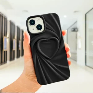 3D Cute Heart Soft Shockproof Case Cover for iPhone