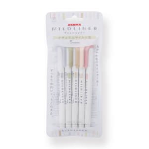 Zebra Mildliner Double-Sided Highlighter - 2022 Natural Color New Set