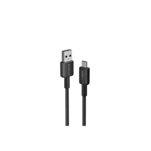 ANKER Zolo USB A to USB C cable (3 ft, braided) black