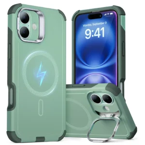 ESR iPhone 16 Cyber Tough Case with Stash Stand (HaloLock)