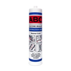 ABC CONST.GRADE WHITE SILICONE SEALANT 24`S