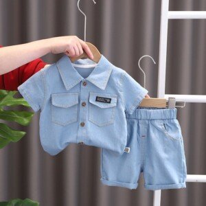 Short Sleeve Baby Jumpsuit For Summer For Girls - Sizes 90 cm(1 to 2 years), 100 cm(2 to 3 years), 110 cm(3 to 4 years), 120 cm(4 to 5 years) and more